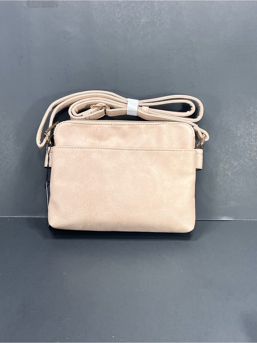 Classic Crossbody Bag in Tan cream - Lightweight Everyday Purse New with Tags